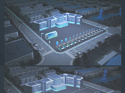 面向园区的综合能源管理数字孪生系统{能源可视化}