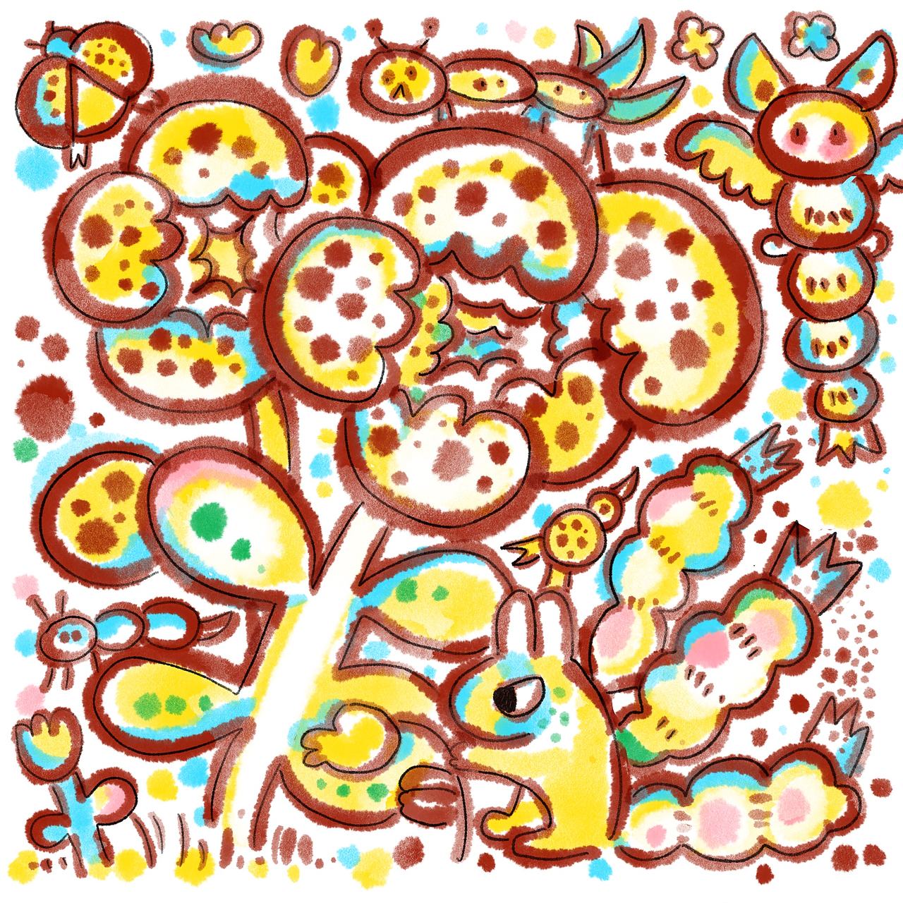 摇滚郁金香和他的暴躁朋友们（图ZNDA1NDUzNTU2） - 艺术插画 - 站酷设计师虫小猛猛原创素材 - 站酷ZCOOL