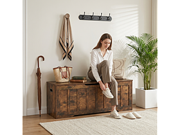 复古做旧多功能储物箱 | 玄关 & 客厅双场景家具设计