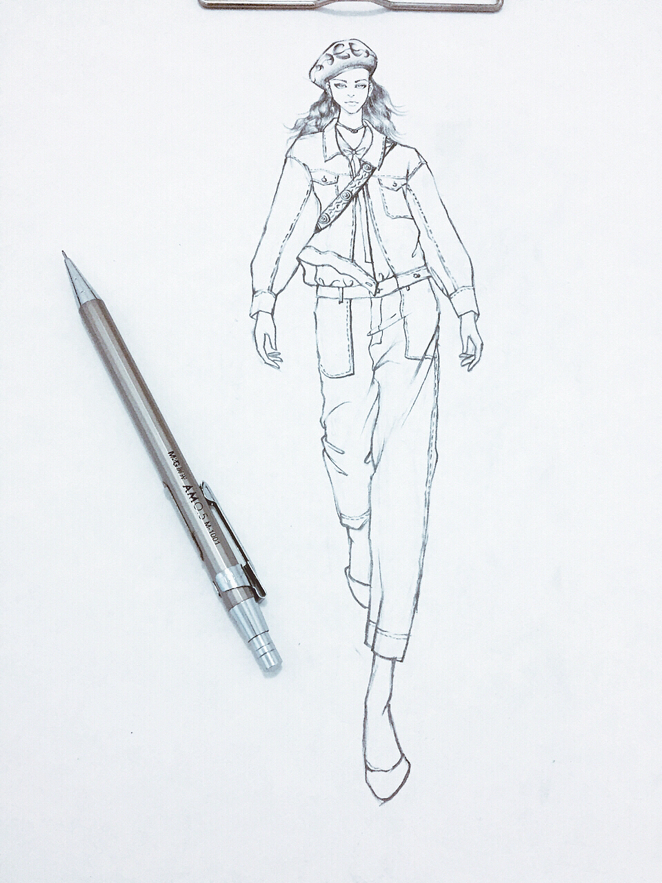 服装手绘效果图（图ZNDA1NDU4MzQw） - 艺术插画 - 站酷设计师秦俊岭原创素材 - 站酷ZCOOL