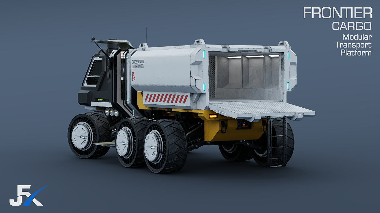 Frontier Cargo Rover｜前线货运平台（图ZNDA1NDU5MzU2） - 机械/交通 - 站酷设计师动画肝帝原创素材 - 站酷ZCOOL