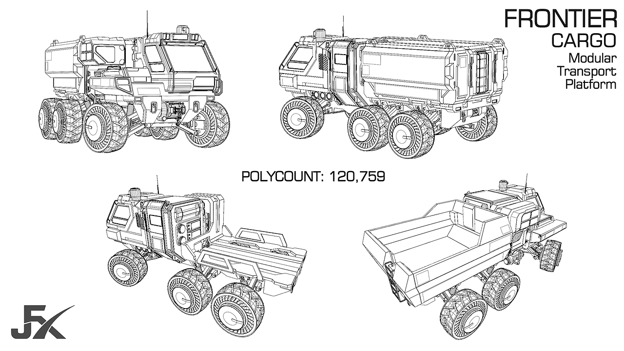 Frontier Cargo Rover｜前线货运平台（图ZNDA1NDU5NDU2） - 机械/交通 - 站酷设计师动画肝帝原创素材 - 站酷ZCOOL