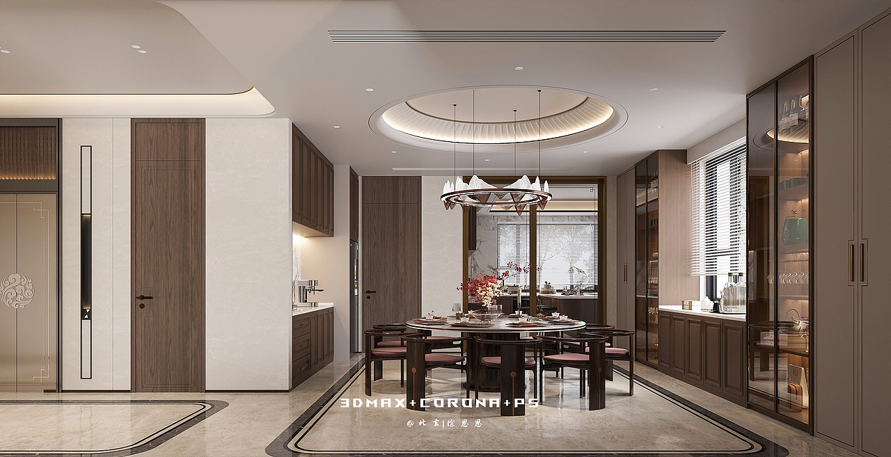 新中式別墅，重構(gòu)東方人居（圖ZNDA1NDcwMjk2） - 家裝設(shè)計(jì) - 站酷設(shè)計(jì)師北玄徐恩恩原創(chuàng)素材 - 站酷ZCOOL