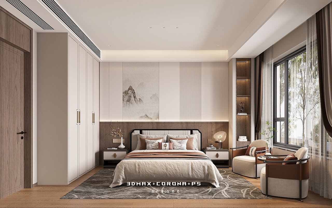 新中式別墅，重構(gòu)東方人居（圖ZNDA1NDcwMzA0） - 家裝設(shè)計(jì) - 站酷設(shè)計(jì)師北玄徐恩恩原創(chuàng)素材 - 站酷ZCOOL