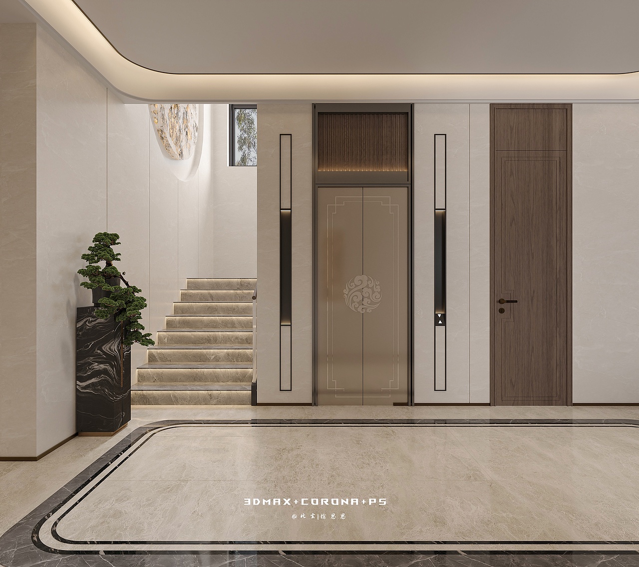 新中式別墅，重構(gòu)東方人居（圖ZNDA1NDcwMjky） - 家裝設(shè)計(jì) - 站酷設(shè)計(jì)師北玄徐恩恩原創(chuàng)素材 - 站酷ZCOOL