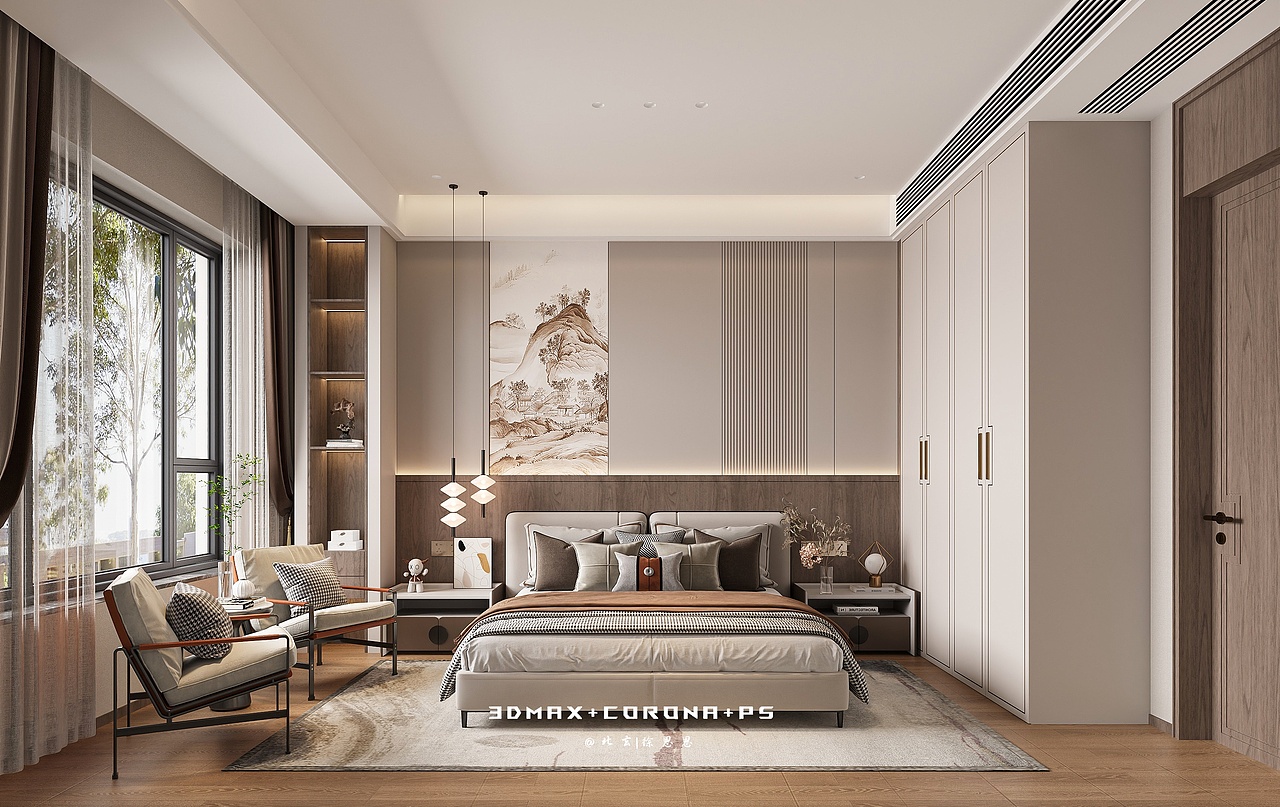 新中式別墅，重構(gòu)東方人居（圖ZNDA1NDcwMzA4） - 家裝設(shè)計(jì) - 站酷設(shè)計(jì)師北玄徐恩恩原創(chuàng)素材 - 站酷ZCOOL