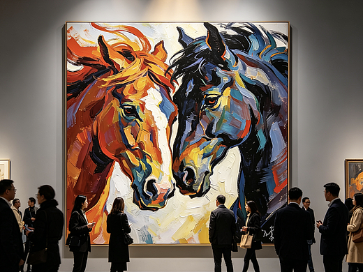 《马年驰骏——北鸿超写实、超印象马主题油画大展》