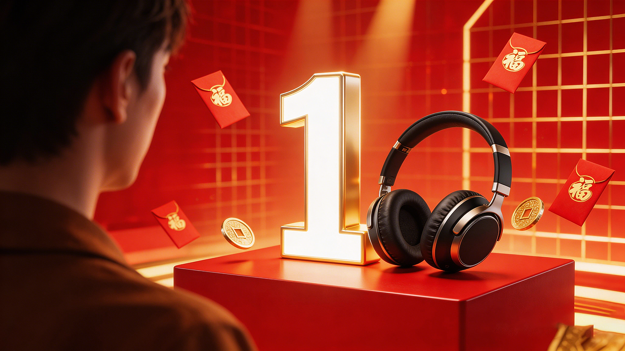 耳机倒计时（图ZNDA1NDcxNzQw） - AI作品 - 站酷设计师porlin0322原创素材 - 站酷ZCOOL