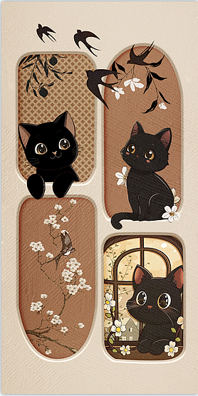 活泼小猫（图ZNDA1NDgxMDY4） - 商业插画 - 站酷设计师霏霏阿霏原创素材 - 站酷ZCOOL