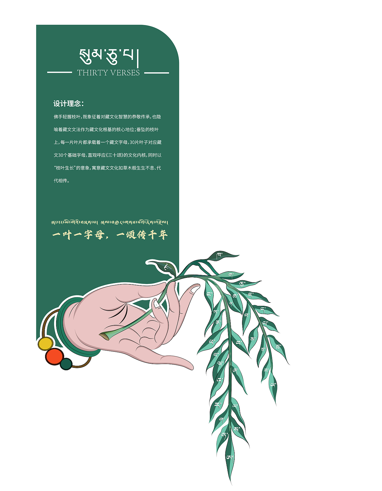 一叶一字母，一颂传千年（图ZNDA1NDgyNDAw） - 海报 - 站酷设计师多吉平面工作室原创素材 - 站酷ZCOOL