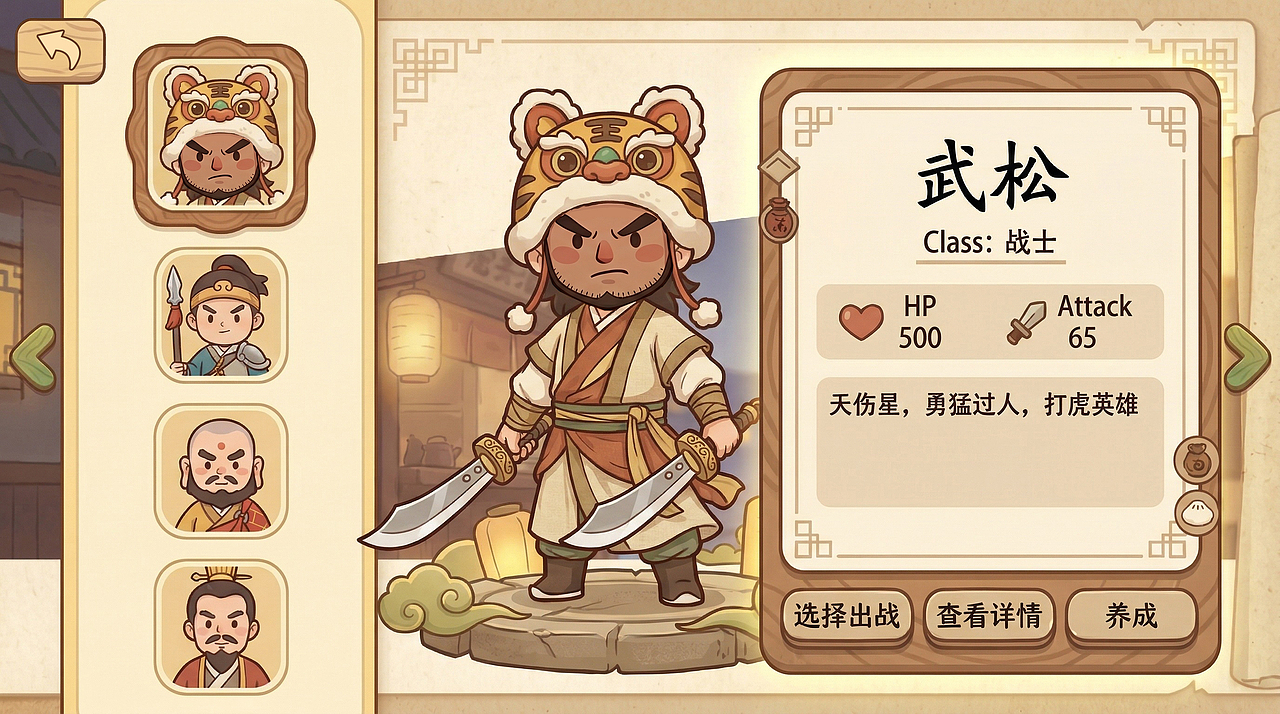 狂奔水浒-横版水浒题材格斗游戏UI（图ZNDA1NDg0NTQ4） - 游戏UI - 站酷设计师肥飞工作室原创素材 - 站酷ZCOOL