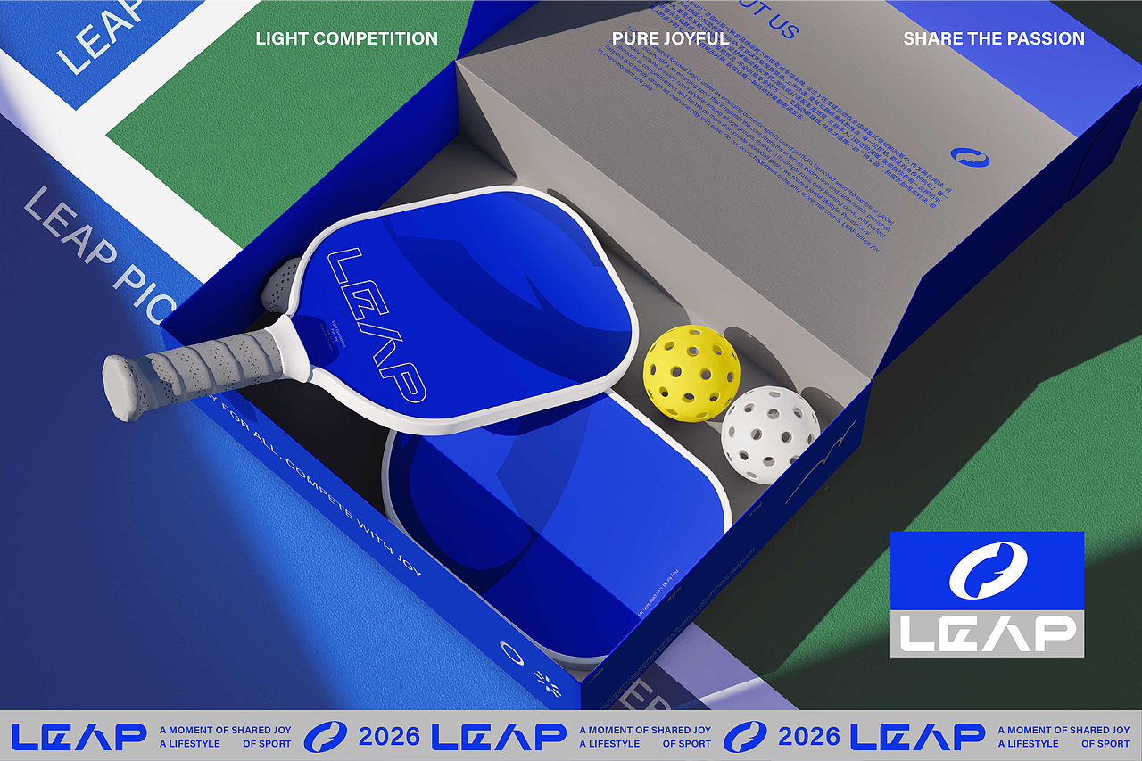 匹克球品牌设计 | LEAP跃动（图ZNDA1NDg4ODY4） - 品牌 - 站酷设计师芝麻崇座原创素材 - 站酷ZCOOL