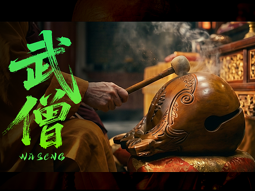 武僧（個(gè)人主頁(yè)-ZNzM0NTQ3NDQ=） - AI作品 - 站酷設(shè)計(jì)師李嶼與原創(chuàng)素材 - 站酷ZCOOL