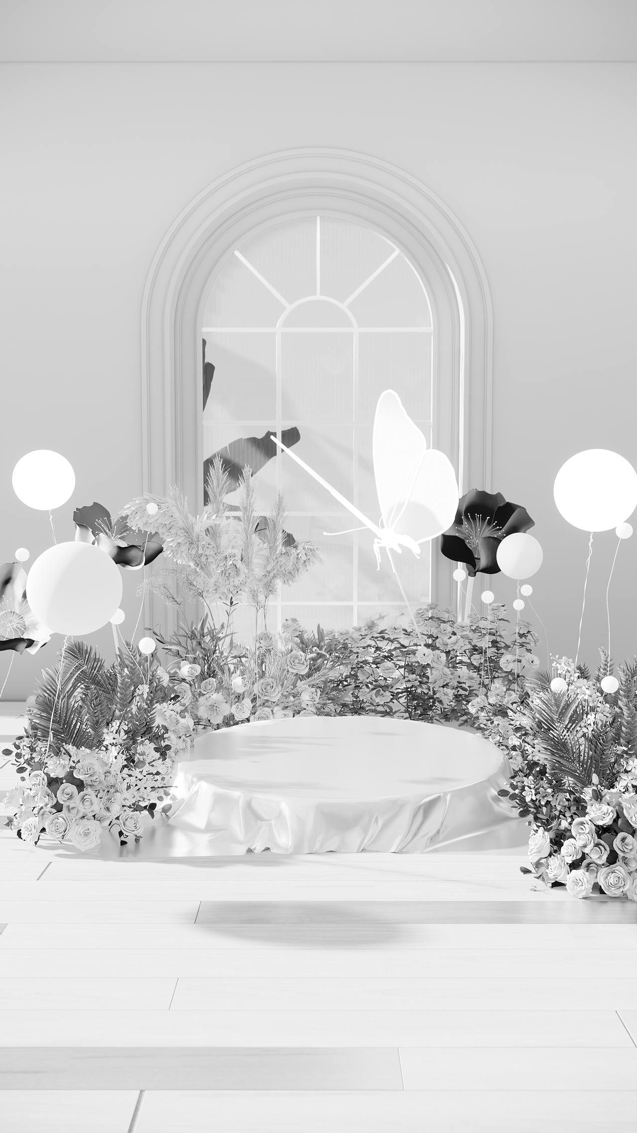 【鲜活是艳 黑白是稳】禁商用（图ZNDA1NDg5NzQ0） - 舞台美术 - 站酷设计师场景师Malcolm原创素材 - 站酷ZCOOL