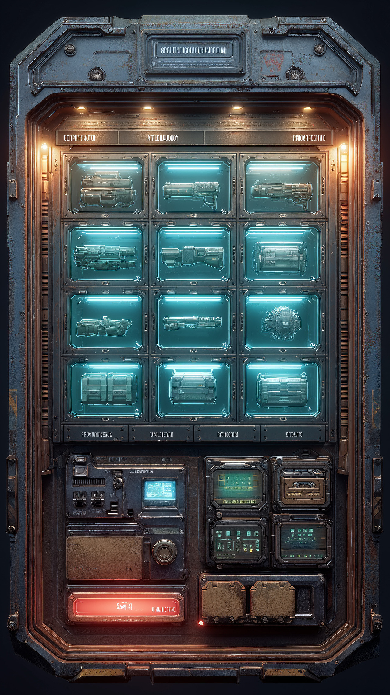 深海赛博武侠：蒸汽朋克风游戏 UI 设计（图ZNDA1NDkwMTI4） - 游戏UI - 站酷设计师chaochaoland原创素材 - 站酷ZCOOL