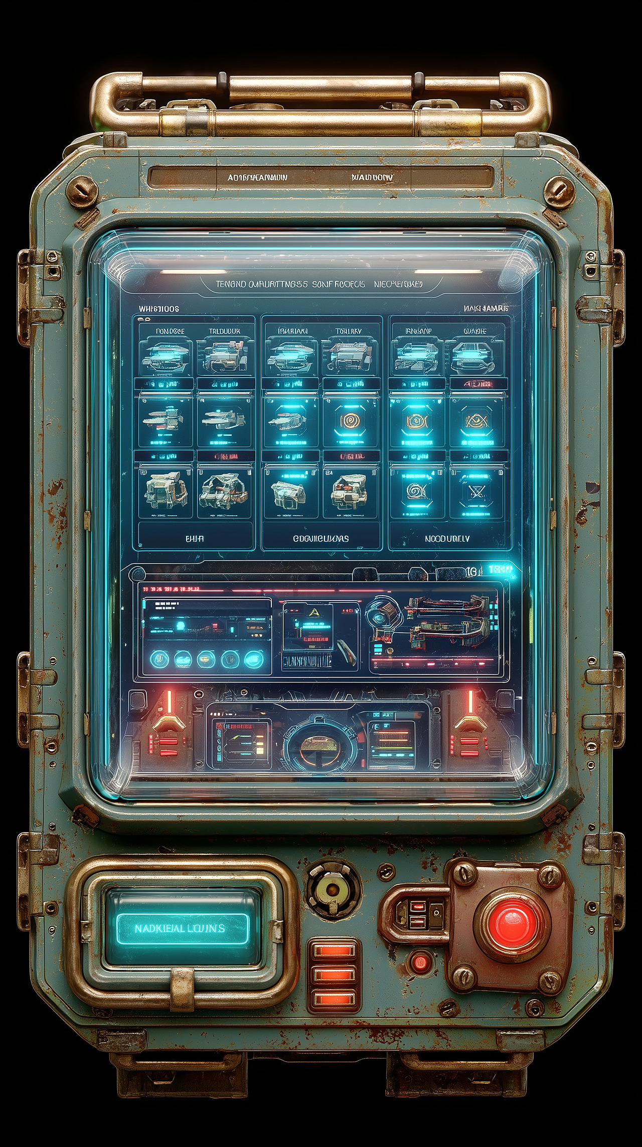 深海赛博武侠：蒸汽朋克风游戏 UI 设计（图ZNDA1NDkwMTMy） - 游戏UI - 站酷设计师chaochaoland原创素材 - 站酷ZCOOL