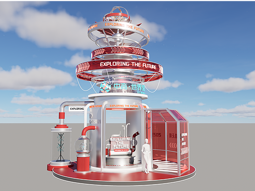 创意科技感满满的互动场景布置