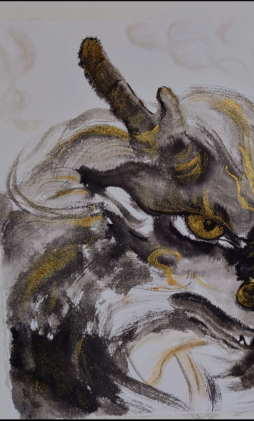 允烟｜水墨瑞兽「镇」系列（图ZNDA1NDk4MjUy） - 艺术插画 - 站酷设计师允烟原创素材 - 站酷ZCOOL