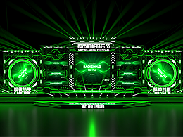 舞美设计｜都市机能音乐节｜赛博朋克风格舞台视觉全案