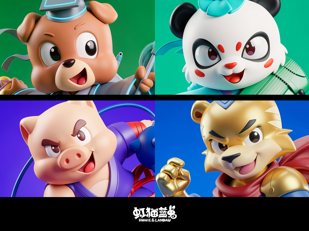 虹猫蓝兔七侠传|潮玩手办ip形象角色