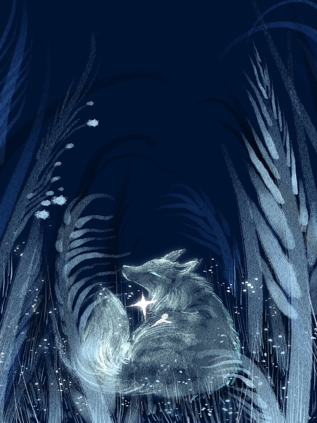 静谧之夜（图ZNDA1NDk5NzY0） - 艺术插画 - 站酷设计师一波YIBO原创素材 - 站酷ZCOOL