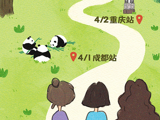 手绘新媒体长图物料