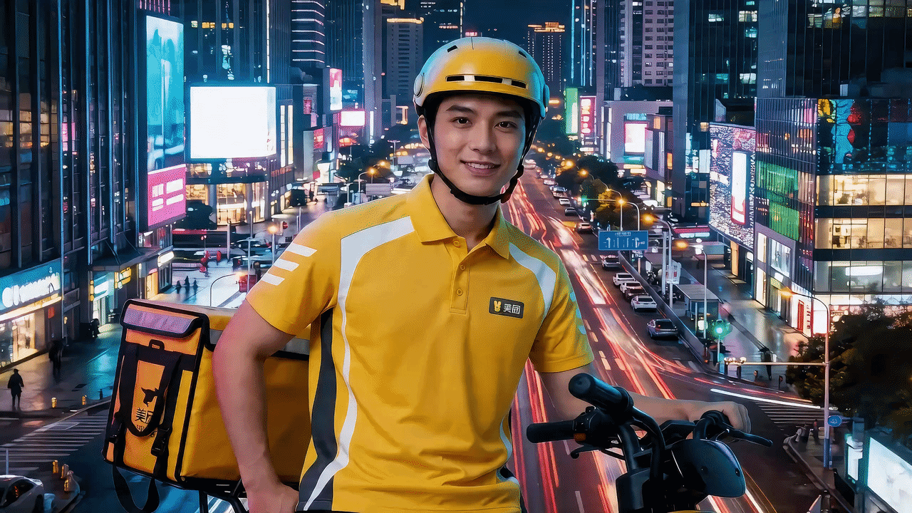 美团外卖，每一次配送，都被城市看见（图ZNDA1NTAxOTky） - 其他服装 - 站酷设计师圆末原创素材 - 站酷ZCOOL