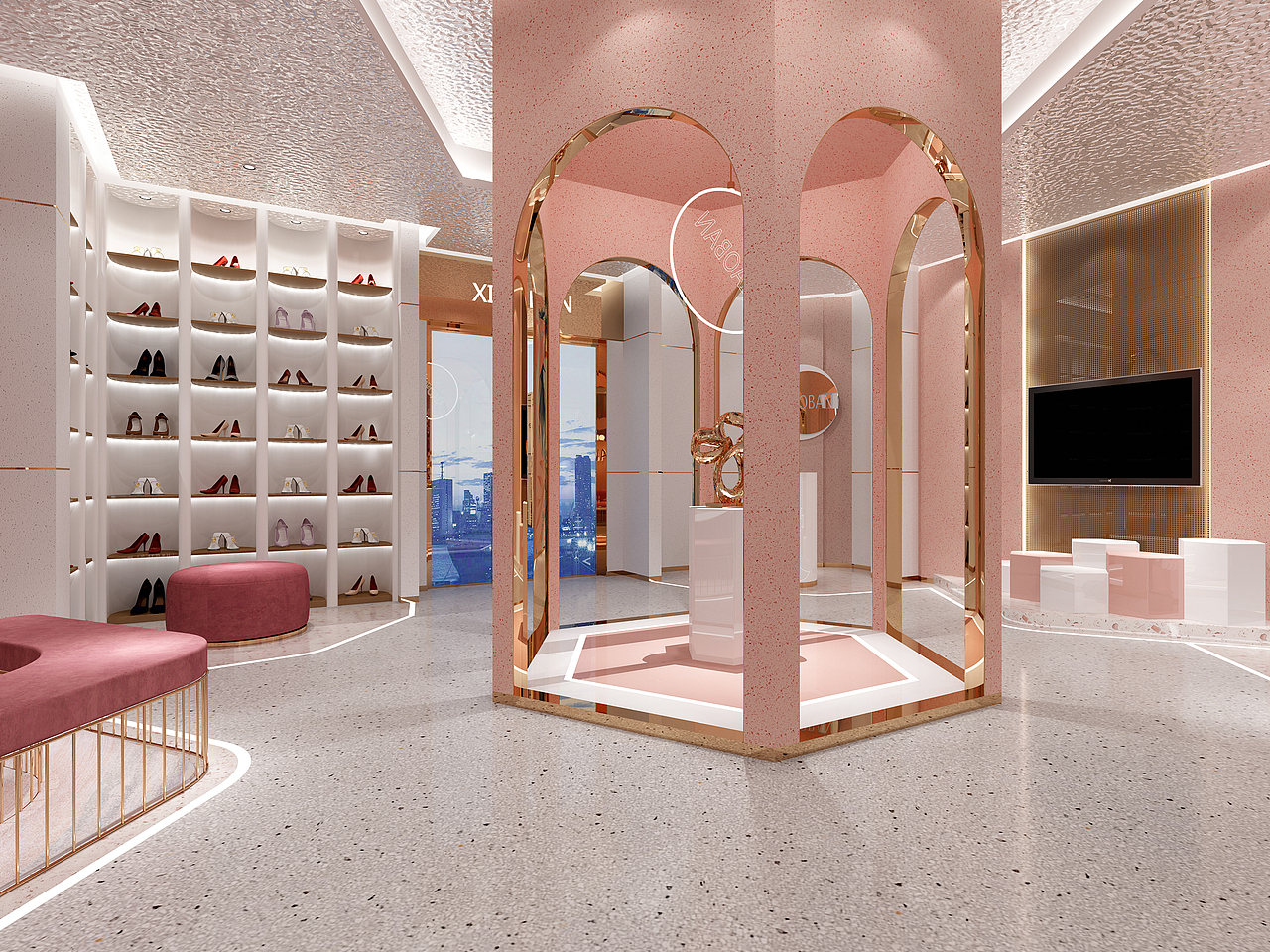 《柔粉梦境：当代女性的美学圣殿》（图ZNDA1NTE1MzQw） - 商业空间设计 - 站酷设计师光影8801原创素材 - 站酷ZCOOL