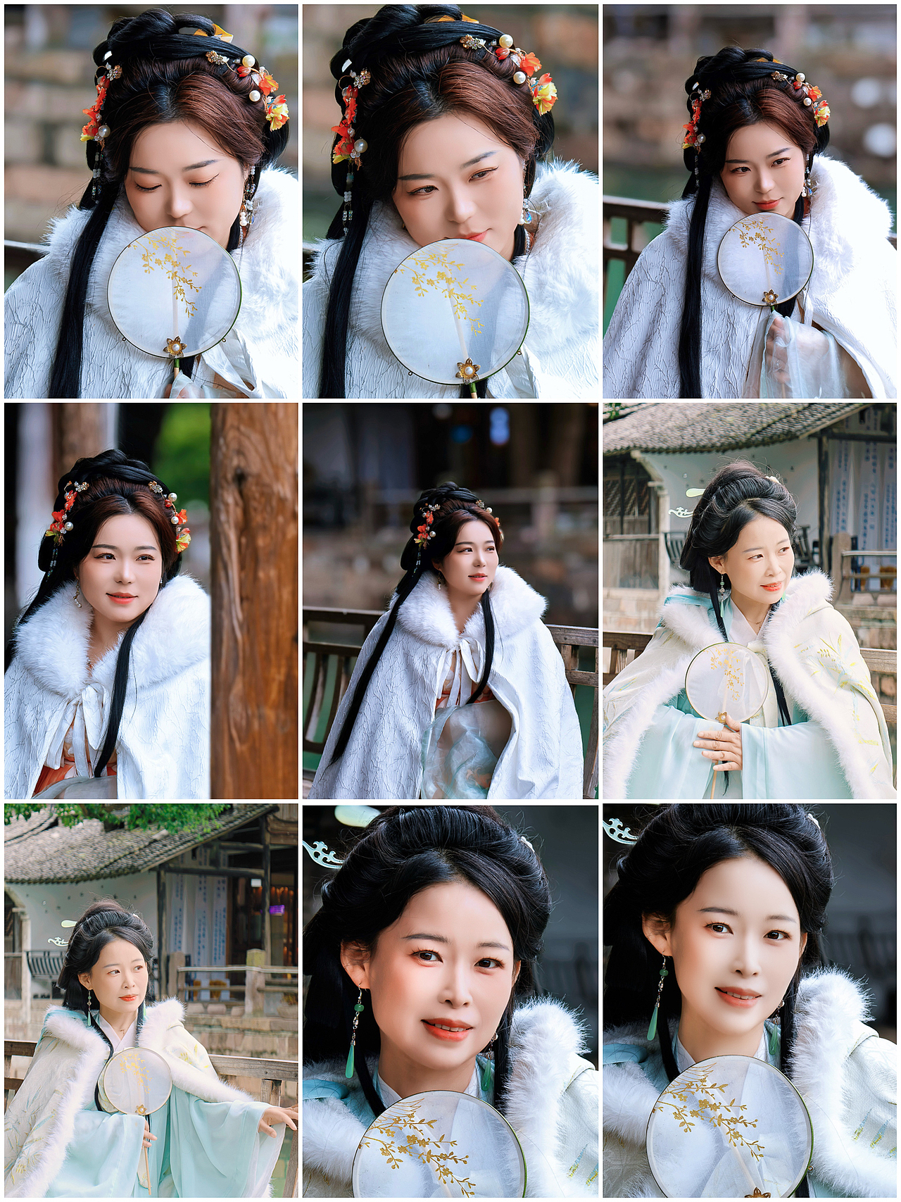 在江南，人自成诗：白裘梅影间的缱绻风情（图ZNDA1NTE3MTM2） - 人像摄影 - 站酷设计师图龙摄影原创素材 - 站酷ZCOOL