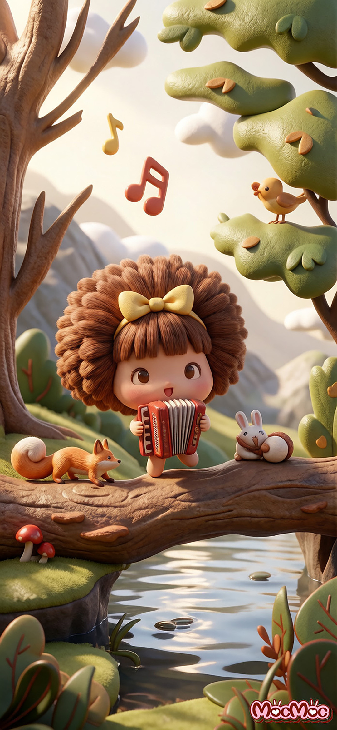 【壁纸】摩丝摩丝和兔子Yoyo赴一场森林春日约（图ZNDA1NTE4MjMy） - 商业插画 - 站酷设计师碳碳原创素材 - 站酷ZCOOL