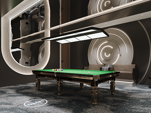 台球厅设计 #社交场景创新 #沉浸式空间 #商业空间