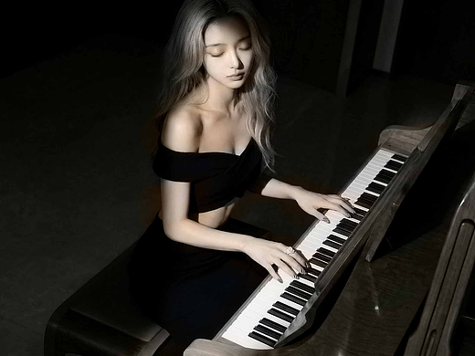 古典丨光落琴键·风遇萨克斯丨一组黑白调器乐人像写真（个人主页-ZNzM0NTgwNTI=） - AI作品 - 站酷设计师文武炎赫原创素材 - 站酷ZCOOL