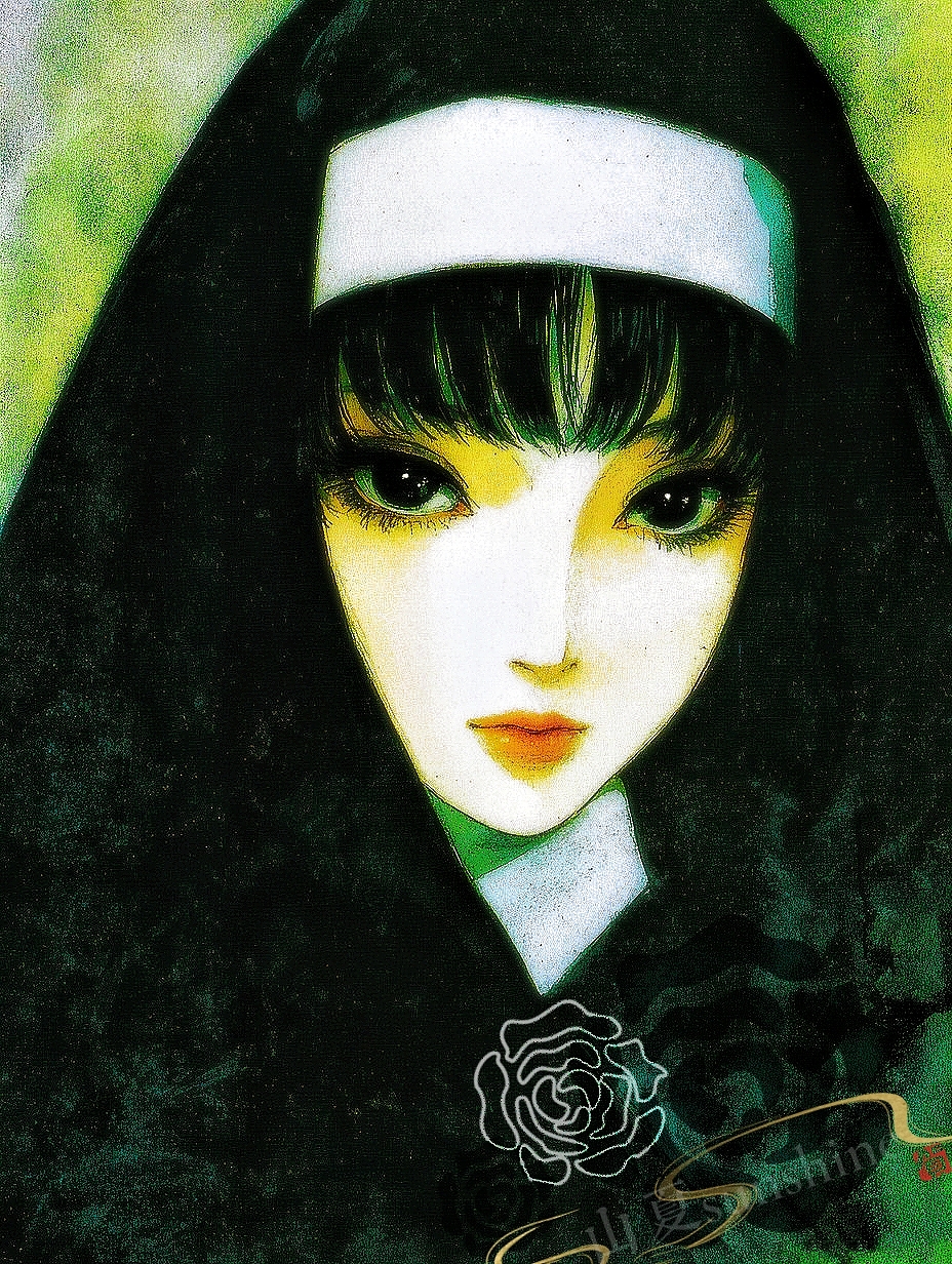 当花瓣离开花朵，暗香残留。香消在风起雨后，无人来嗅（图ZNDA1NTIwNDg0） - 艺术插画 - 站酷设计师山夏SUNSHINE原创素材 - 站酷ZCOOL