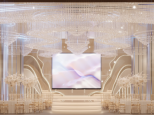 「鎏金绮梦」主题婚礼堂，以极致美学，定义婚礼新标杆