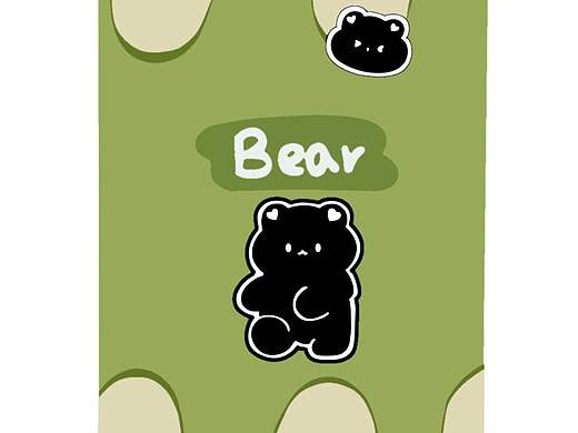 手机壳插画临摹