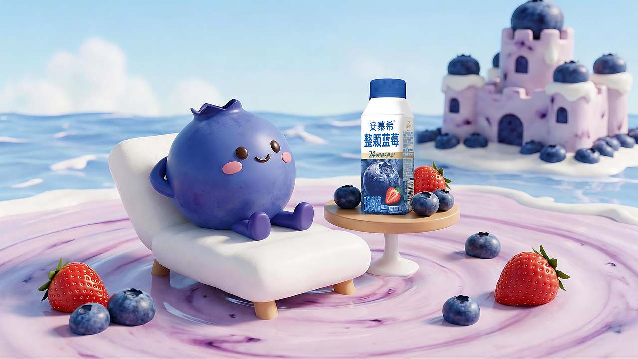 我用AI做广告-酸奶篇（图ZNDA1NTMyNDUy） - AI作品 - 站酷设计师设计师QY原创素材 - 站酷ZCOOL