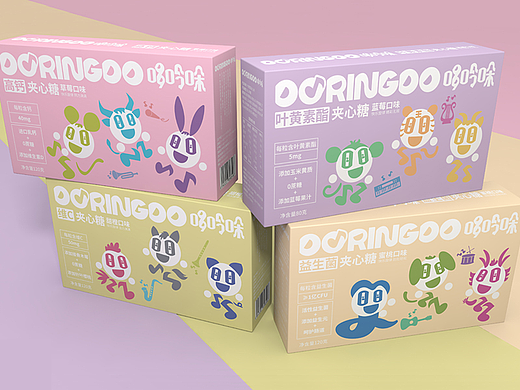 儿童食品|钙、益生菌、维C、叶黄素酯品牌包装设计