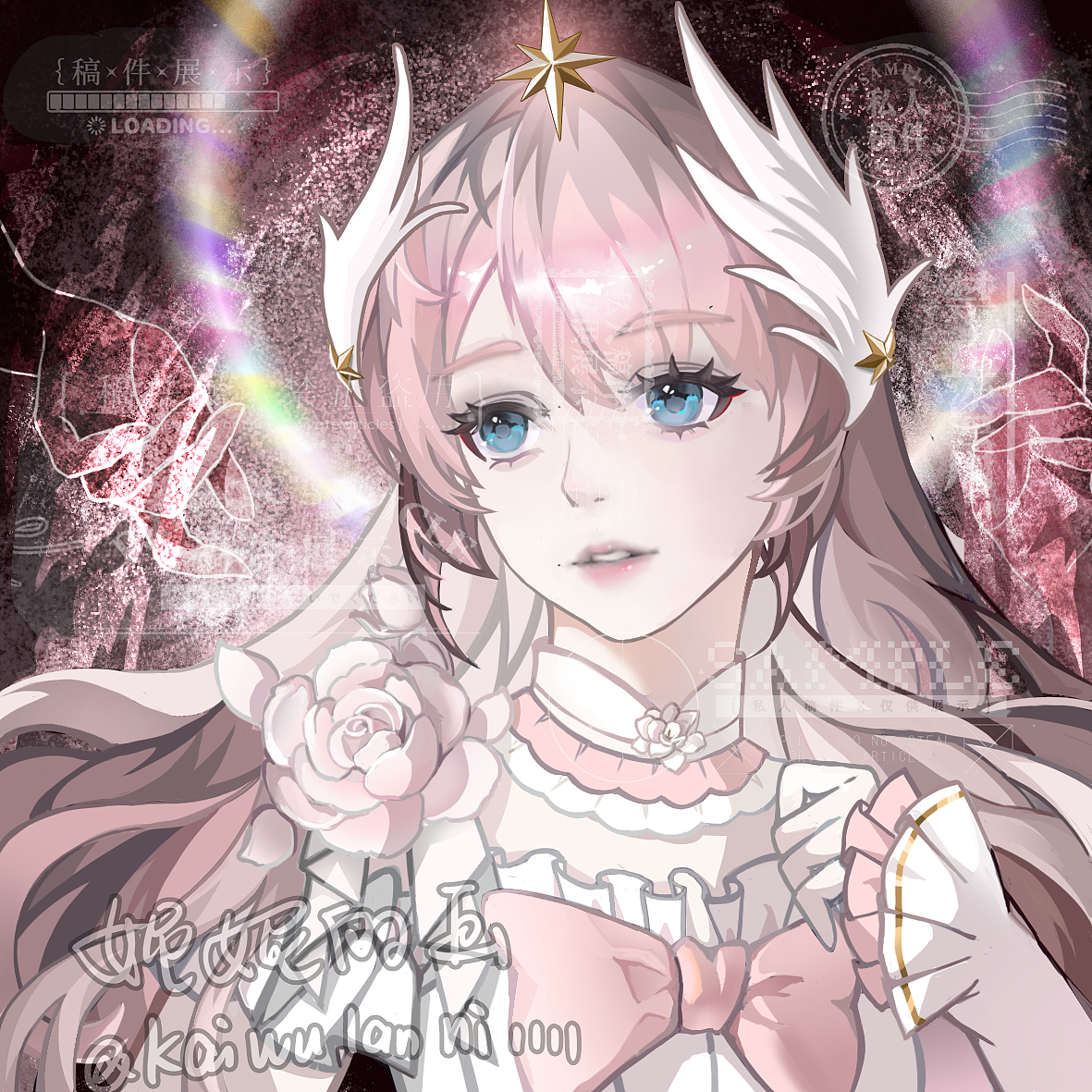 这次的约稿我画了神女（图ZNDA1NTQ2Mjgw） - 商业插画 - 站酷设计师珍妮芙原创素材 - 站酷ZCOOL