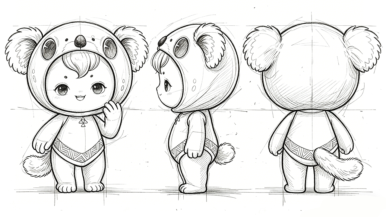 考拉IP角色设计（图ZNDA1NTQ3MTA0） - 创作习作 - 站酷设计师Y子ip原创素材 - 站酷ZCOOL