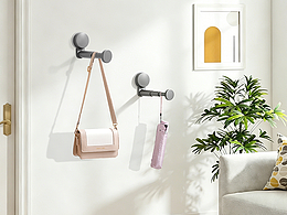 吸盘衣架收纳架