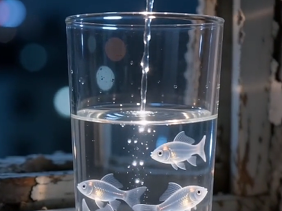 她曾把月亮养在鱼缸里