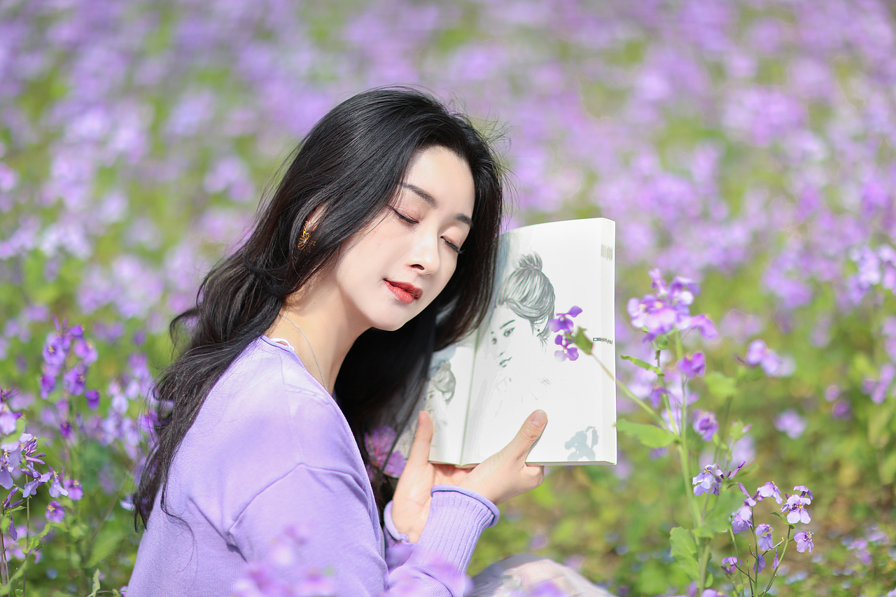 二月兰拍照太好看了（图ZNDA1NTY1MDUy） - 人像摄影 - 站酷设计师维妮vine原创素材 - 站酷ZCOOL