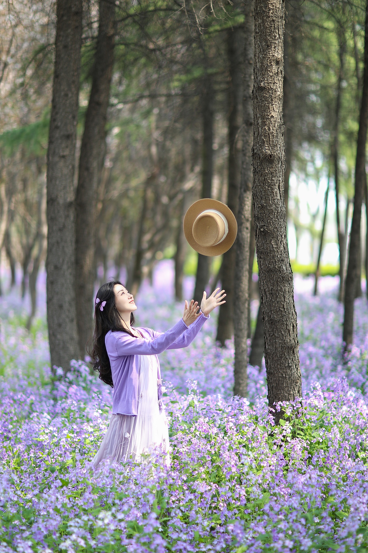 二月兰拍照太好看了（图ZNDA1NTY1MTg0） - 人像摄影 - 站酷设计师维妮vine原创素材 - 站酷ZCOOL