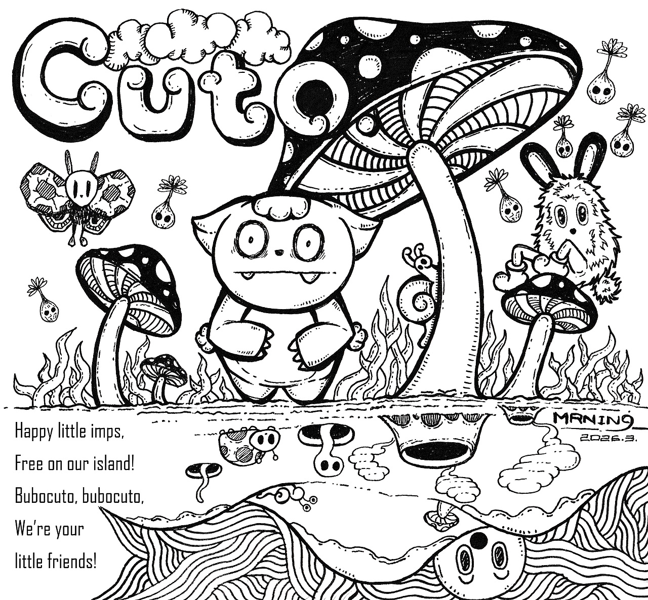 快乐贪吃的小胖子bubocuto！来自impsLAND的小魔怪们（图ZNDA1NTY5OTQ0） - 概念设定 - 站酷设计师MRNIN9原创素材 - 站酷ZCOOL