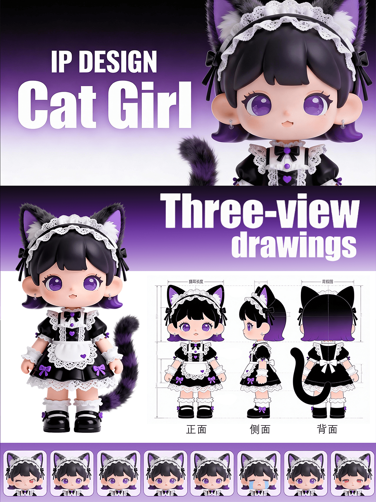 AIGC | Cat Girl IP创作（图ZNDA1NTc1NTY0） - AI作品 - 站酷设计师MUNABU学原创素材 - 站酷ZCOOL