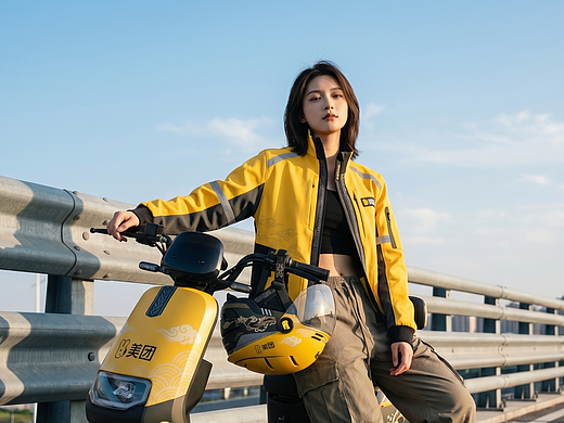 美团骑手服装设计——致敬城市那一道黄色风景线