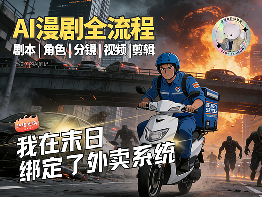 摸鱼AI | 如何制作AI漫剧？5步拆解AI漫剧制作全流程！