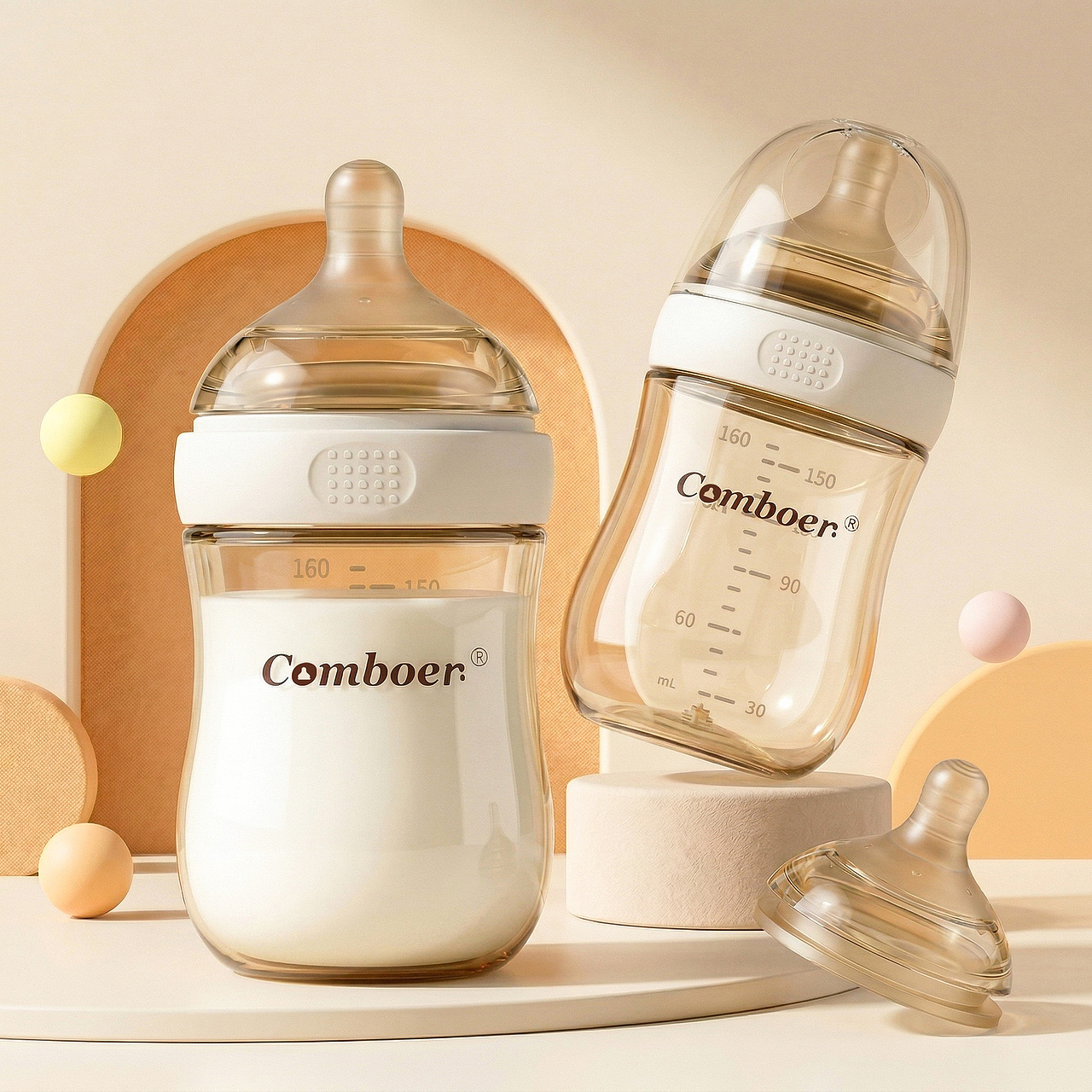 【一组奶瓶主图ai卖点制作】（图ZNDA1NTg5NDUy） - AI作品 - 站酷设计师黎琉原创素材 - 站酷ZCOOL