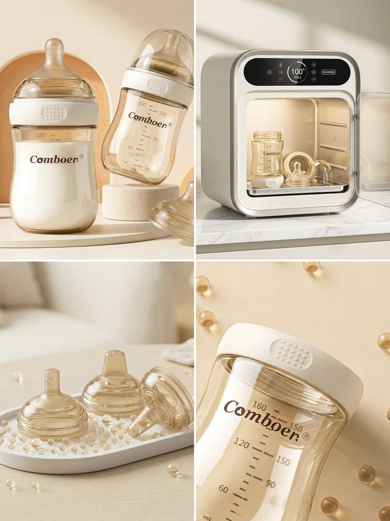 【一组奶瓶主图ai卖点制作】（图ZNDA1NTg5NDQ4） - AI作品 - 站酷设计师黎琉原创素材 - 站酷ZCOOL