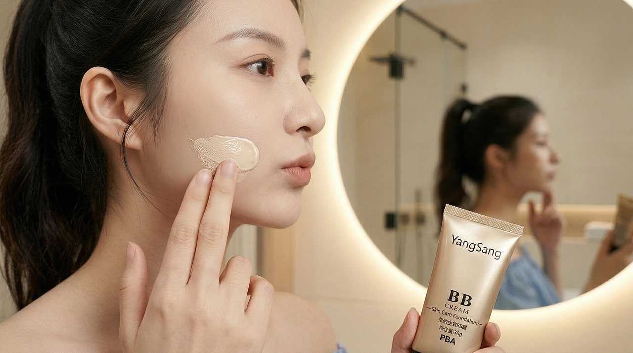 AIGC《BB霜》TVC创意广告分镜（图ZNDA1NTgxMTgw） - AI作品 - 站酷设计师守烁SHUO原创素材 - 站酷ZCOOL